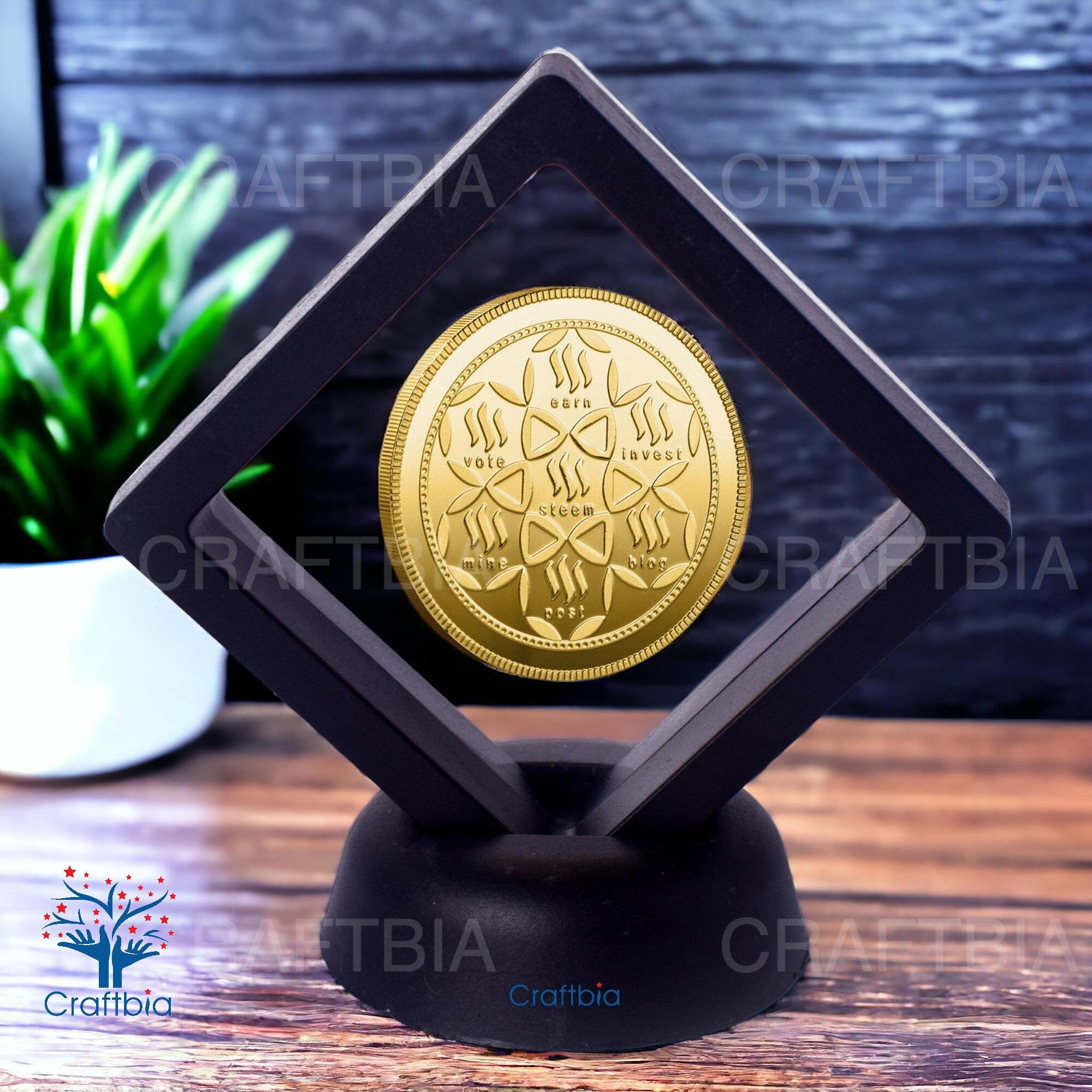 STEEM Coin Physical Cryptocurrency Made of Real Steel by Craftbia |  Physical Crypto Coin for Crypto Lovers |high-quality Crypto Gift - Etsy