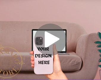 Video Mockup for Phone Case Tough Snap Case Showcase - Phone Case Video Template For iPhone 14, Tough Case Mockups, Slim Case Mockup