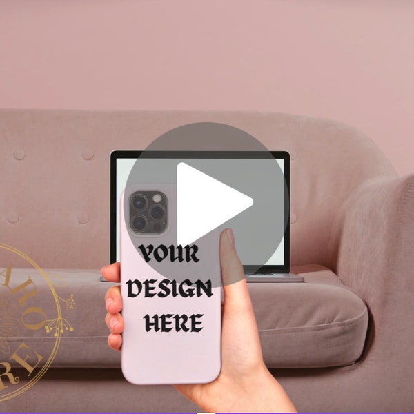 Video Mockup for Phone Case Tough Snap Case Showcase - Phone Case Video Template For iPhone 14, Tough Case Mockups, Slim Case Mockup