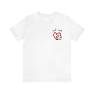 Ball Mom T-Shirt with a Baseball & Heart Design Perfect Tee to Wear for Game Days or Practice for Baseball Softball T-Ball and Coaches Pitch