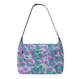 Nostálgico Camo Messenger Bag - Correa ajustable de gran capacidad - Bolsa de accesorios