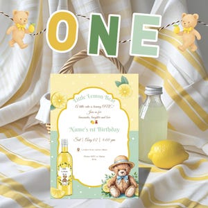 Editable Birthday Invitation Template 5×7 Printable & Canva Editable Editable Baby Shower or Kids Picnic Party Invite DIY Digital Invitation