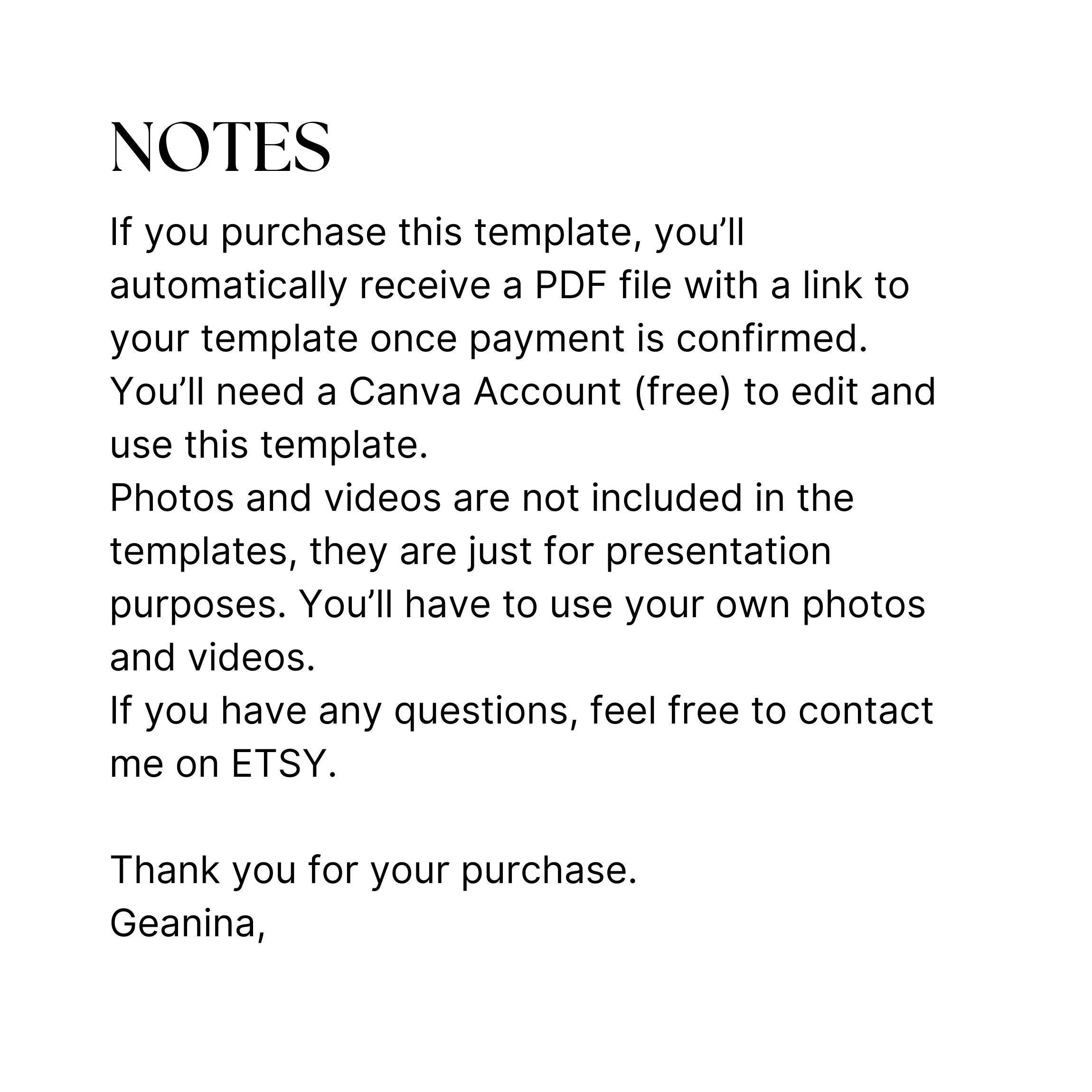 Rate Card Template for UGC Creators and Influencers in Sleek Black and