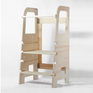 Torre De Aprendizaje Montessori Robincool Evolutive 40x44x90 Cm De Madera  Eco Con Altura Regulable Y Barra De Seguridad con Ofertas en Carrefour