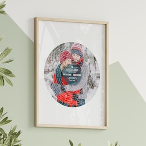 Impressão de letra de música - Nossa primeira dança, presente de aniversário, impressão de dia dos namorados, para esposa, impressão de letra personalizada, impressão de música personalizada, presente