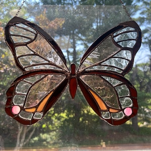 Large Stained Glass Monarch Butterfly