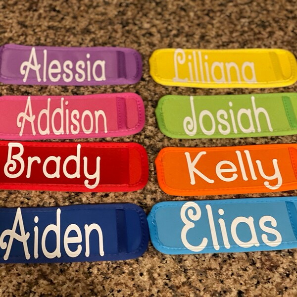 Personalized Ice pop holders, Popsicle Sleeve, Personalized gifts, Birthday Party Favors,Freeze Pop Holder, Kid gift, Class gift,