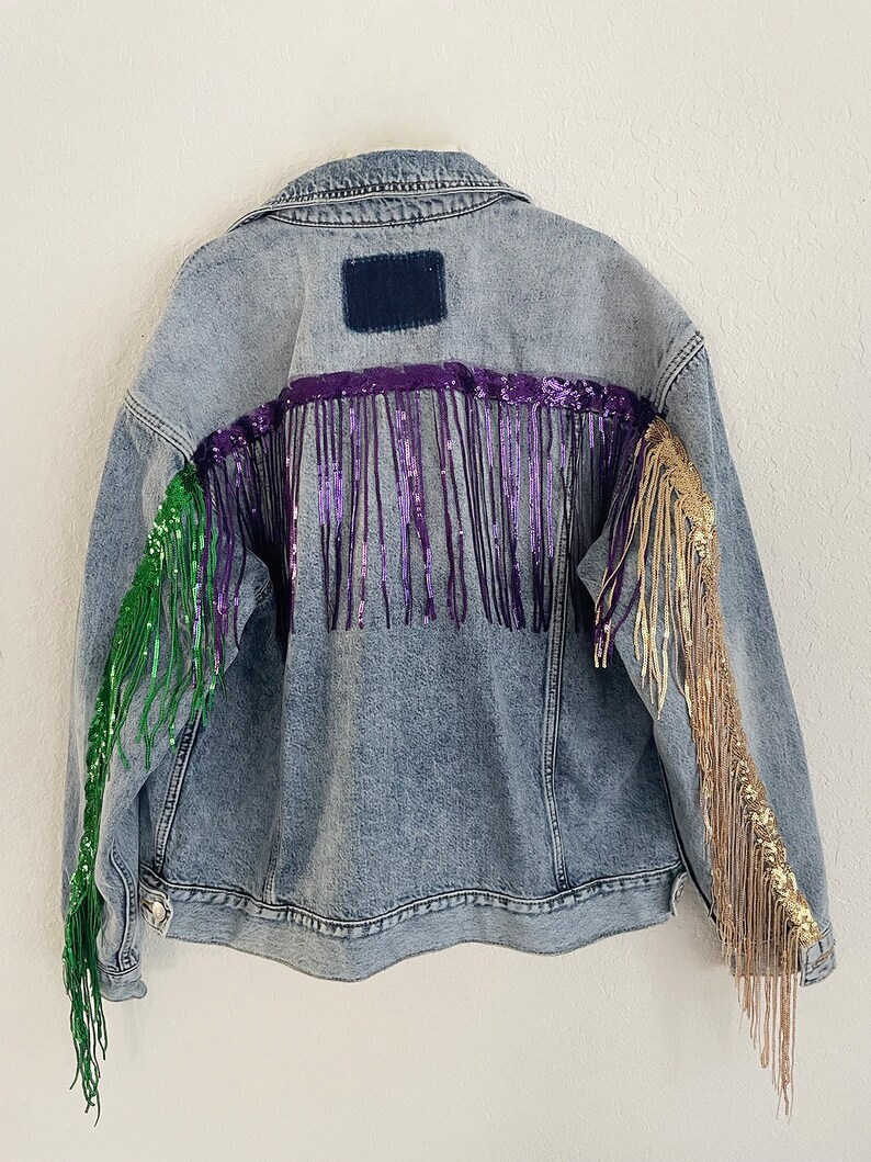 mardi gras tinsel jacket
