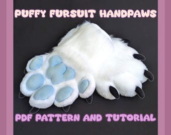 Fursuit Paws PDF Pattern: 5-Finger Puffy Handpaws Tutorial