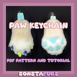 PDF Pattern Download Paw Keychain Tutorial