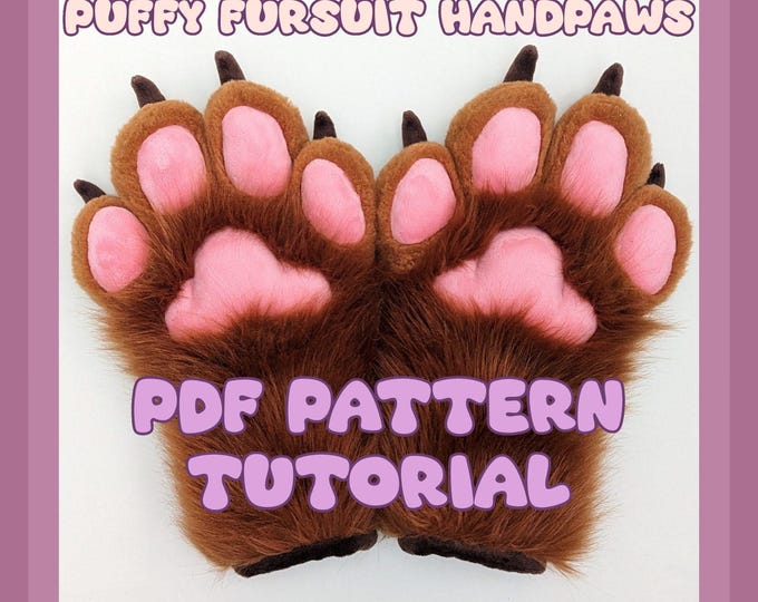 Fursuit Puffy Paw Pattern (PDF TEMPLATE) - Etsy