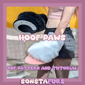 Fursuit Hoof Paws Pattern: Equine Horse Style, DIY Cosplay (Digital Download PDF)