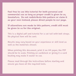 Cat Tail PDF Pattern Tutorial for Cosplay, Fursuits and Costumes - Etsy