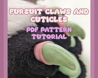 Fursuit Claws and Cuticles Pattern Tutorial