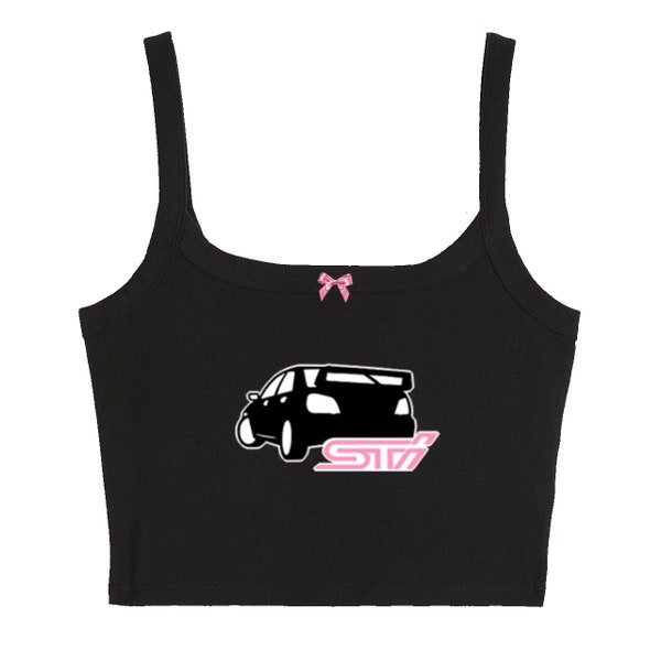 subaru cropped tank top with bow (multiple colorways)
