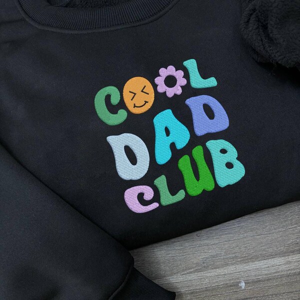 Cool Dads Club Embroidered Sweatshirts, New Mom and Dad Gift, Morther's Day Gift, Father's Day Gift, Dad Shirt, Grandpas Shirt ESH262