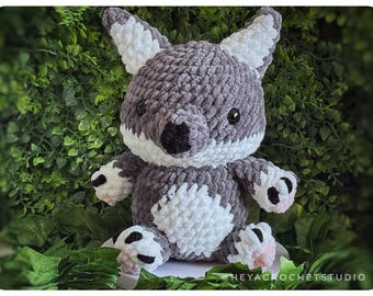 Patron au crochet PDF – Loup Amigurumi – Tutoriel DIY anglais/français