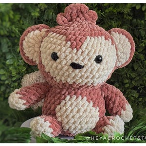 Crochet Pattern PDF – Monkey Amigurumi – DIY Tutorial English/French