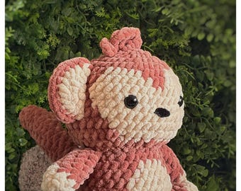 Patron au crochet PDF – Singe Amigurumi – Tutoriel DIY anglais/français