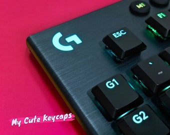 G915 Keycaps - G-915 Keyboard Caps, Logitech G913 TKL, G815, G915TKL,Shinethrough, LIGHTSPEED, G 915, Black, ANSI, G813