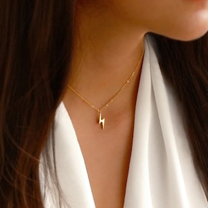 Lightning Bolt Necklace | Lightning Bolt Pendant | Lightning Necklace | Thunder Storm Necklace | Gift for Her | Best Friend Necklace