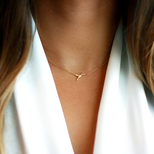 Humming Bird Necklace | Soaring Bird Necklace | Dainty Bird Necklace | Gold Bird Necklace | Flying Bird Necklace | Best Friend Necklace