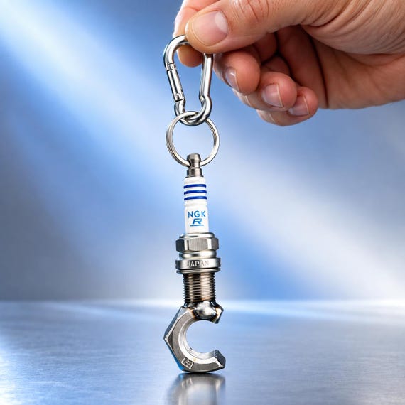 Spark Plug Bottle Opener, Car Guy Gift, Upcycled Car Part, Mechanic Gift