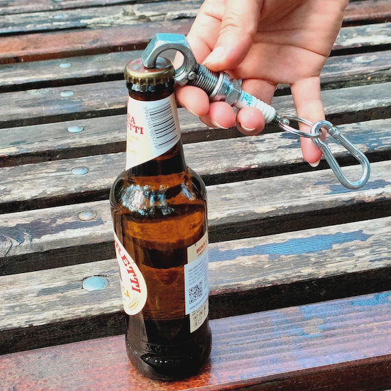 Spark Plug Bottle Opener Upcycled Car Guy Gift for Vehicle & Beer Lovers