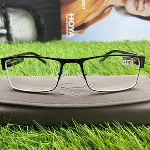 Customized Black Oversized  eye glasses frames men with non prescription, Optical rectangular reading glasses, men&#39;s frame