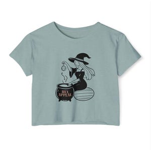 Halloween Witch &#39;Hex Appeal&#39; Crop Top, Womens Festival Shirt
