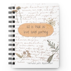 Journal des poètes torturés, poésie, reliure spirale : gris