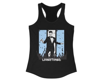 Justin Timberlake LoveStoned Concert Tee Women&#39;s Ideal Racerback Tank