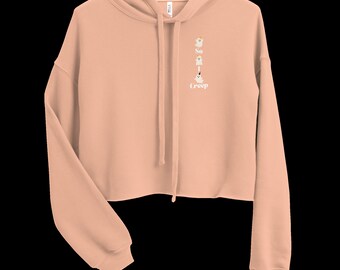 Dus ik kruip crop hoodie