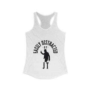 Justin Timberlake Easily Distracted Concert Tank Women's Ideal Racerback Tank