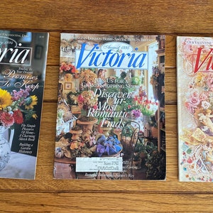 Victoria August 1995 洋雑誌 Victoria Magazine 1995 - Etsy