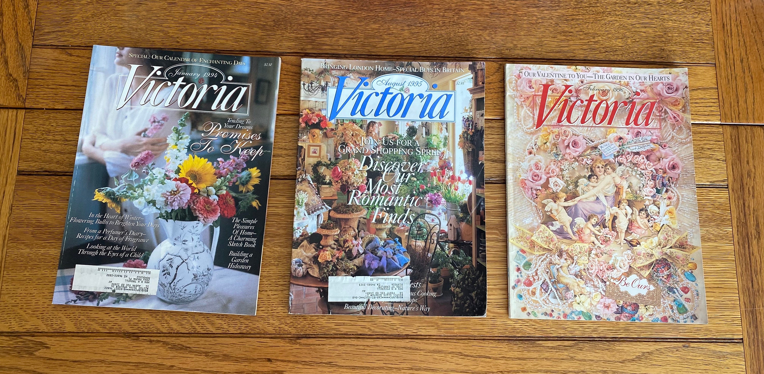 Victoria August 1995 洋雑誌 Victoria Magazine 1995 - Etsy
