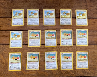 Pokemon Trading Cards , Lot of 15, Dodue and Dodrio , 1999 and 1999-2000, (K)1