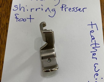 SimanCo singer foot attachment for Featherweight, part 121441, for Gathering or shirring