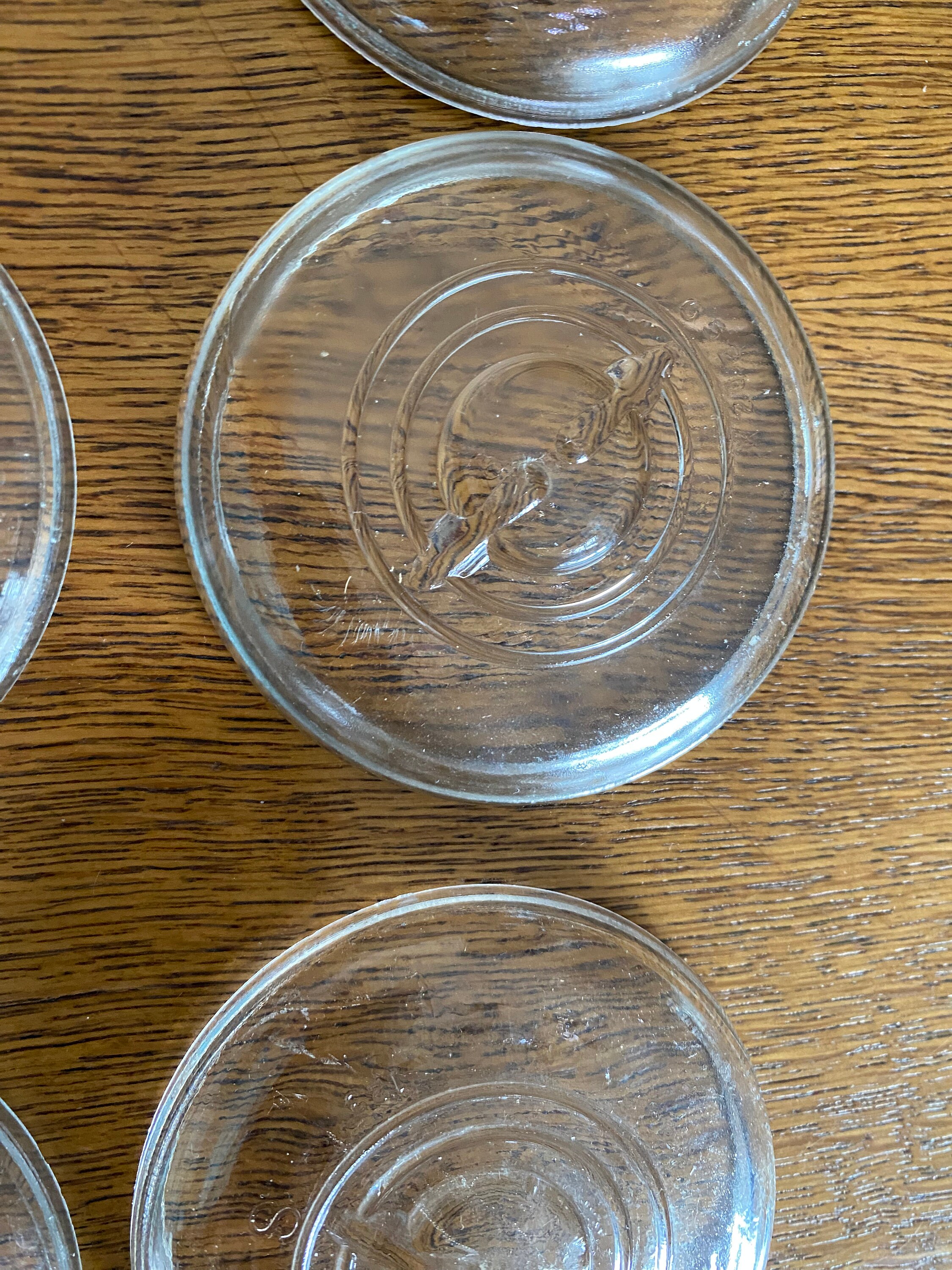 6 Glass Lids for Ball Jars With Wire Bails B Etsy