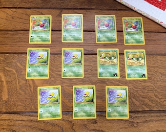 Pokemon Trading Cards, Bellsprout and Weepinbell , 1999 and 1999-2000. Lot of 11, (B)2