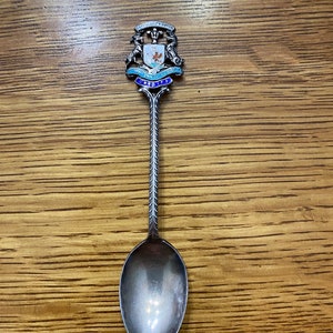 Spoon, Souvenir Spoon with crest. markings are on spoon backside