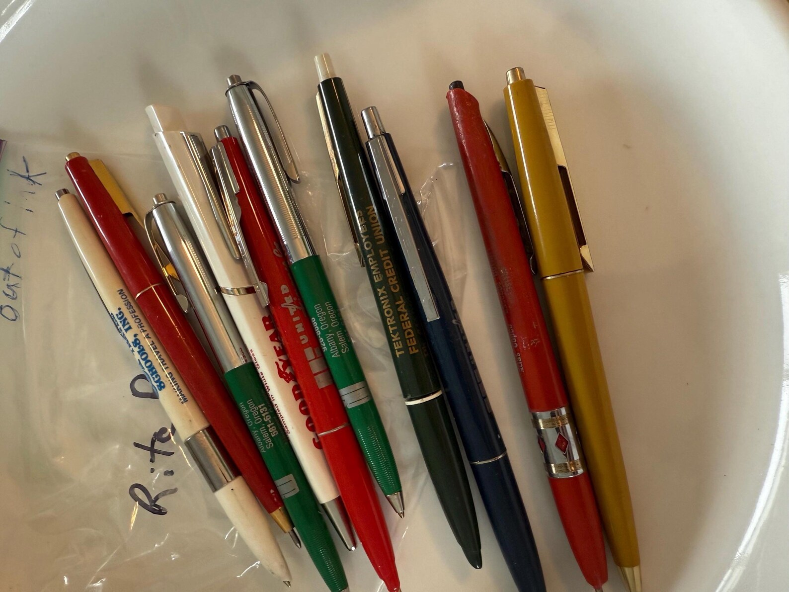 Sign Rite Waw Ink Vintage Advertising Rite Point Ink Pens Lot of 10. All NEED INK, 1970’s ...