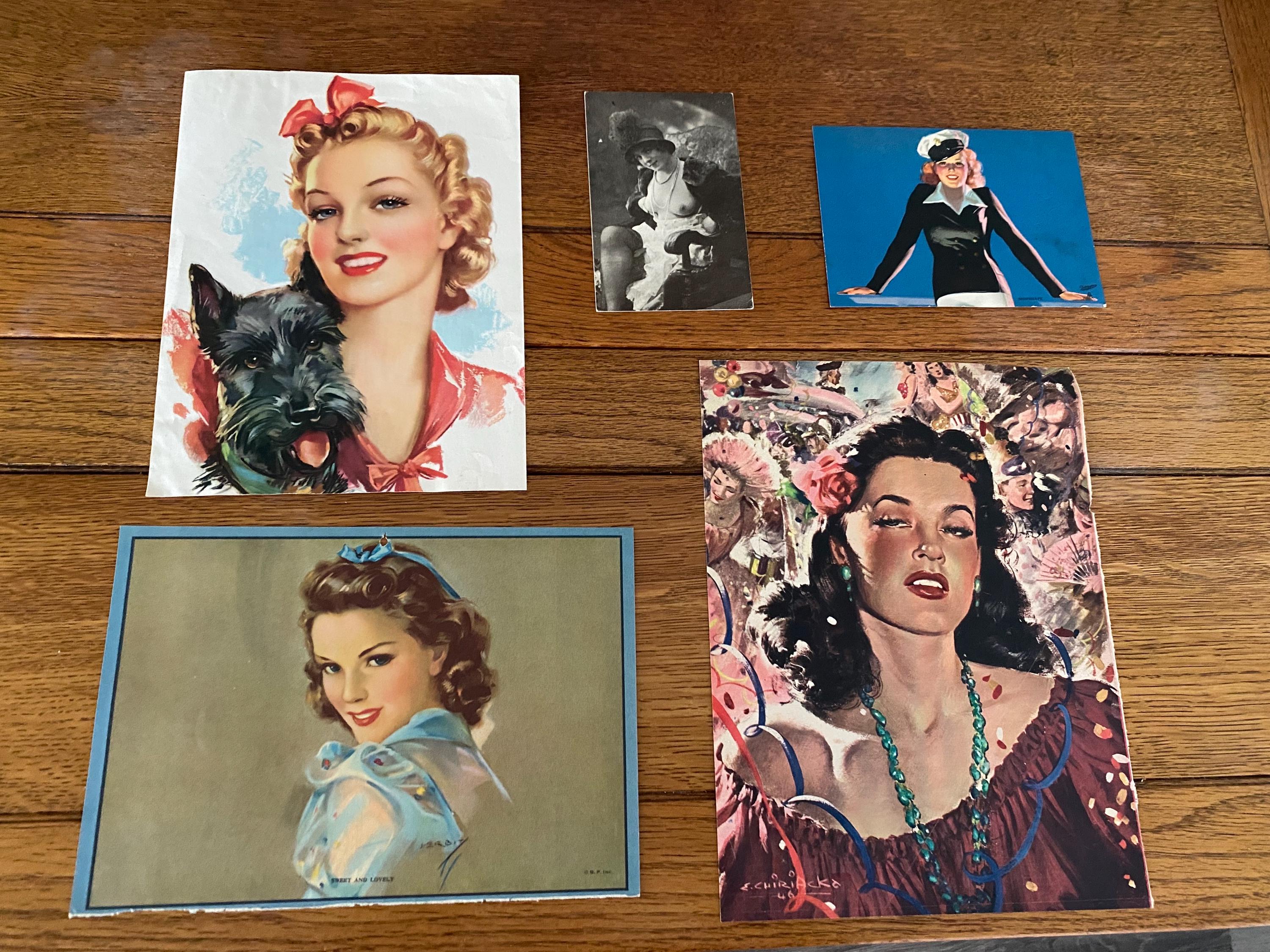 Vintage Pin up Women Calendar - Etsy