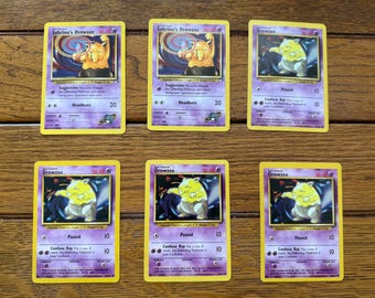 Pokemon Drowzee and Sabrina’s Drowzee , Lot of 6, 1999 and 1999-2000, (m)