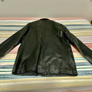 clothing, Women’s, Black Leather Jacket Medium, late 1970’s