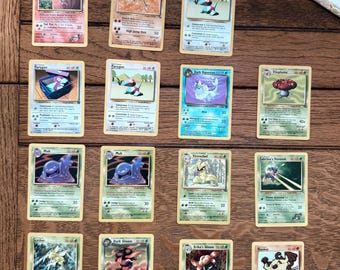 Pokemon Mixed lot of 15 trading cards 1999 and 1999-2000.(U)