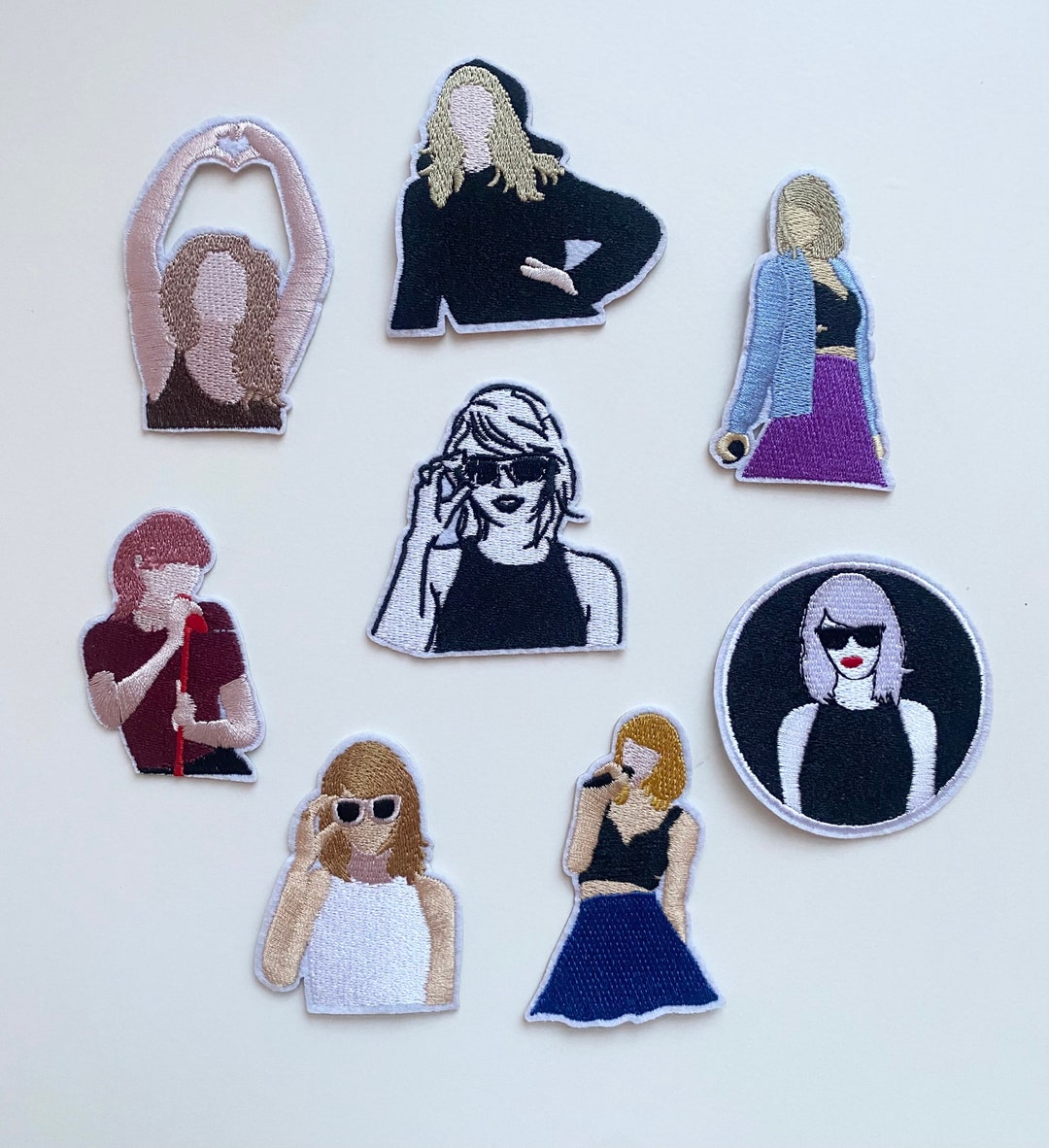 8 Taylor Swift Patches Swiftie Gift Taylor Swift Iron on Patch Etsy