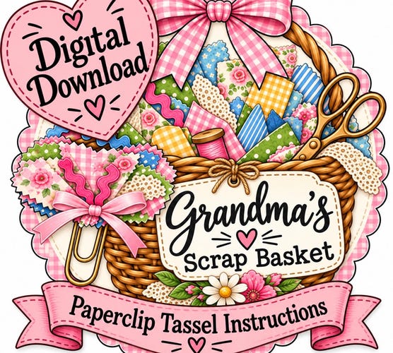 Grandma's Paperclip Tassel Instructions — Digital Download