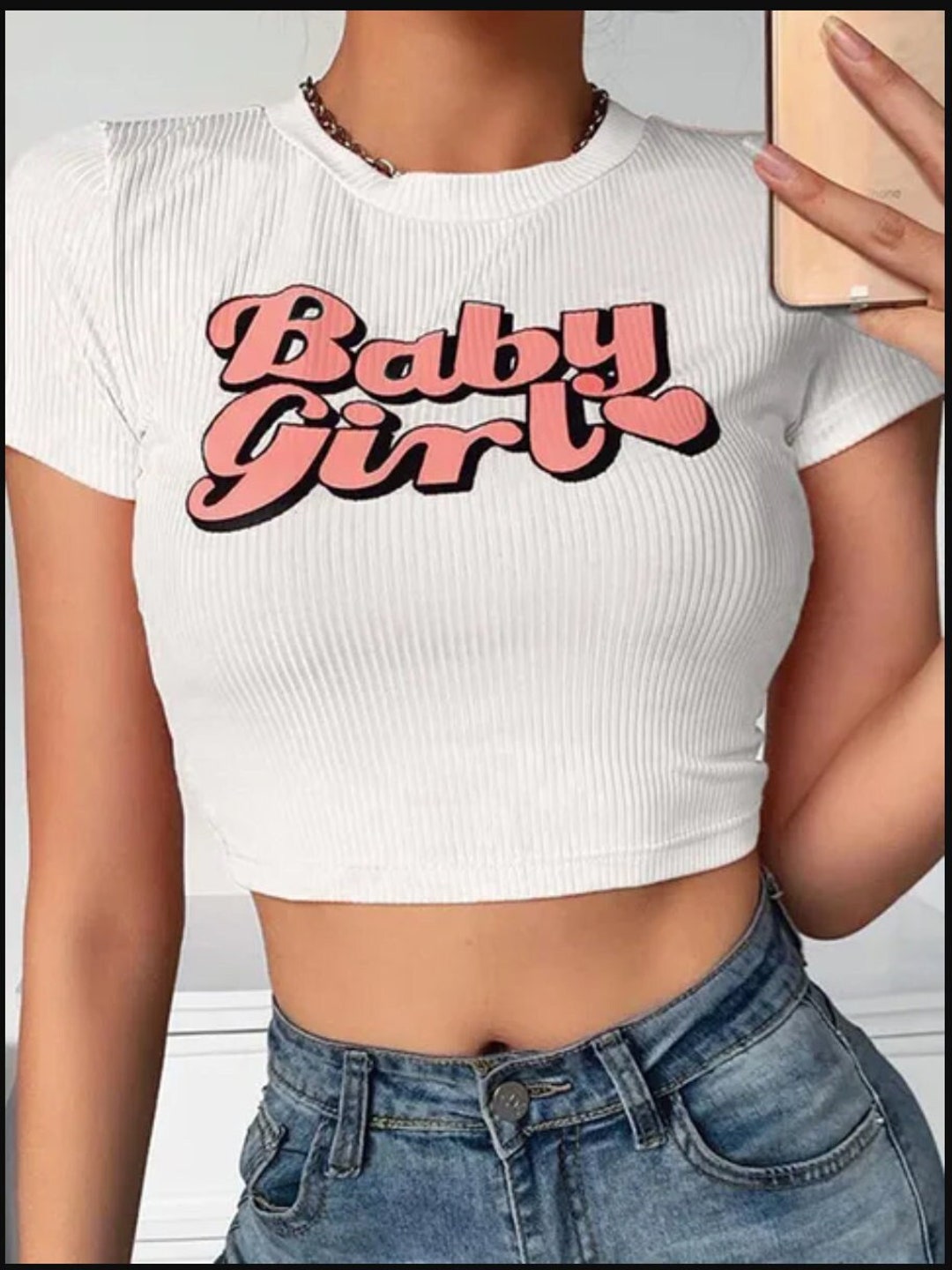 Baby Girl Crop Top /BDSM, Kink Cute Top Etsy