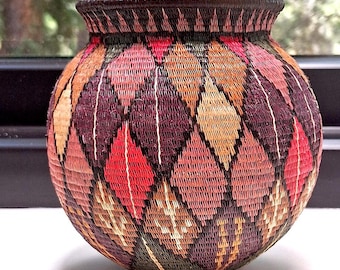 Cesta Wounaan Embera de Darién Panamá - Patrón único